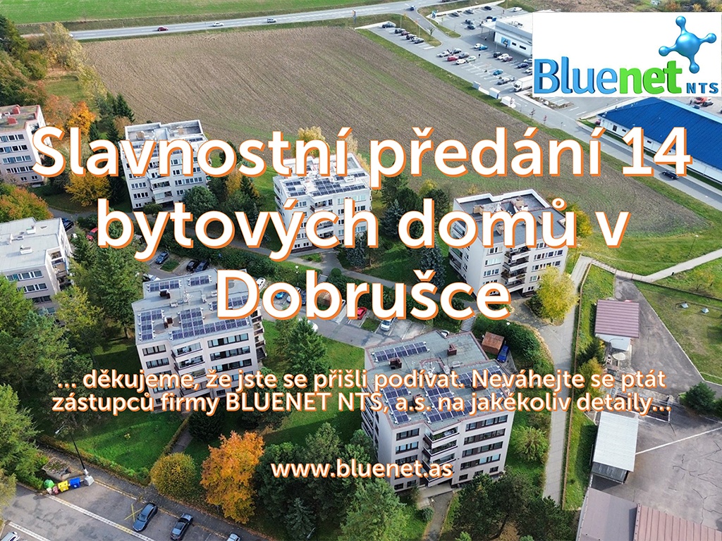 Slavnostní předání bytových domů v Dobrušce