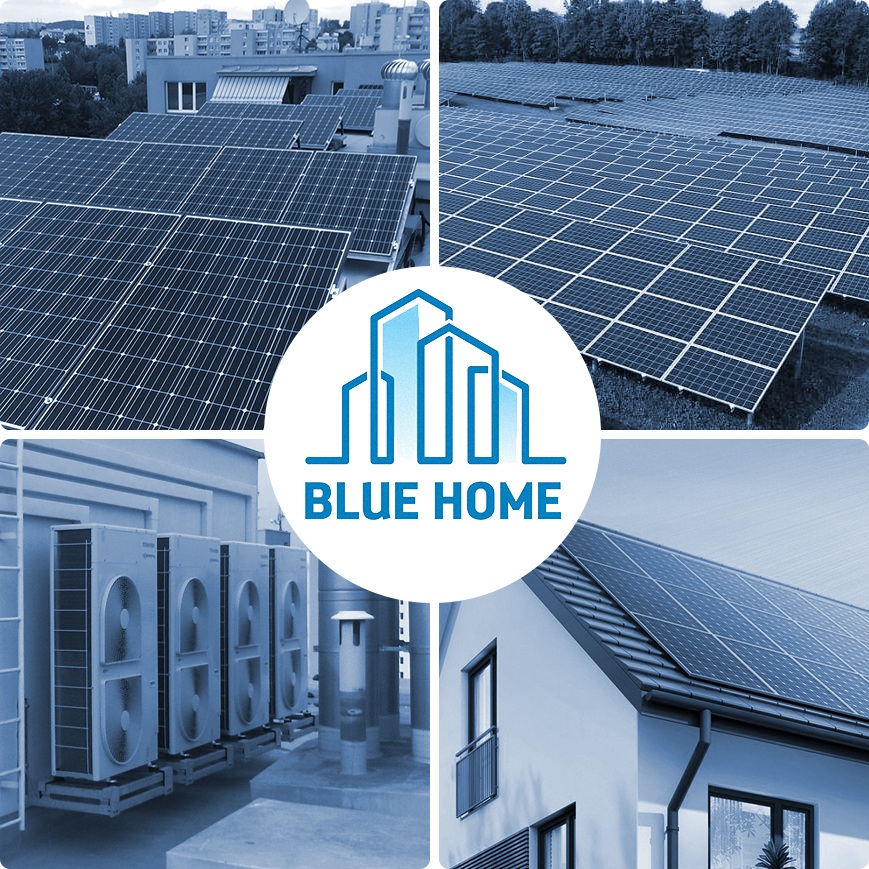 Blue home